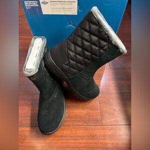 Womens 7.5 Columbia Ice Maiden Slip III Snow Winter Boot Black Suede New NO BOX